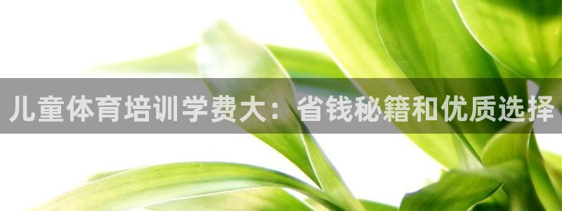 极悦平台注册用户名验证失败：儿童体育培训学费大：省钱